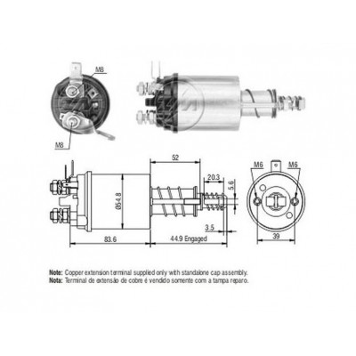 SS4017 AS (133531, 27500) ΜΠΟΥΤΟΝ ΜΙΖΑΣ 12V LUCAS