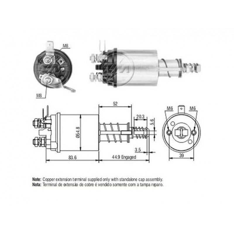 SS4017 AS (133531, 27500) ΜΠΟΥΤΟΝ ΜΙΖΑΣ 12V LUCAS