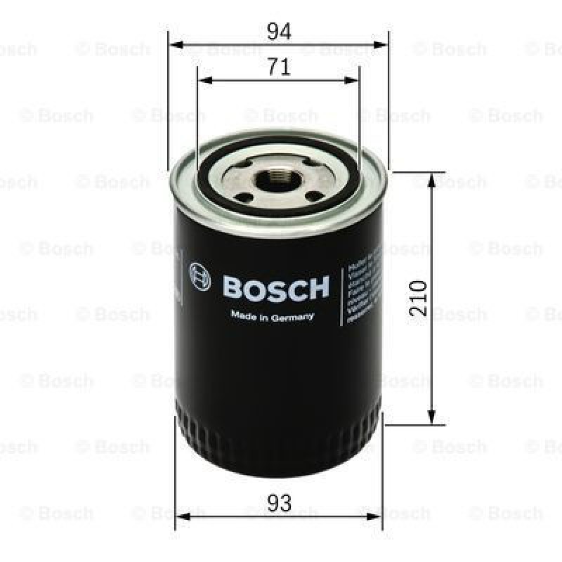 BOSCH 0451105067 ΦΙΛΤΡΟ ΛΑΔΙΟΥ DAF, IVECO, STEYR [P5067]