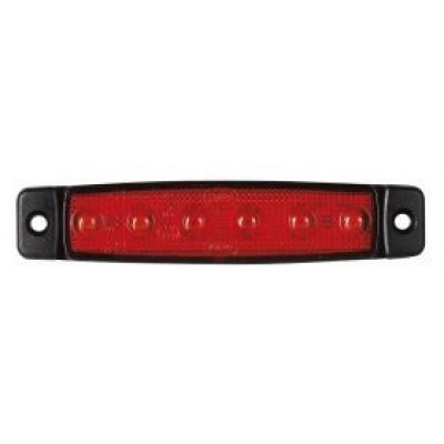 DAS-560-0.06 DASTERI ΦΑΝΟΣ ΟΓΚΟΥ 6 LED 24 VOLT ΚΟΚΚΙΝΟ