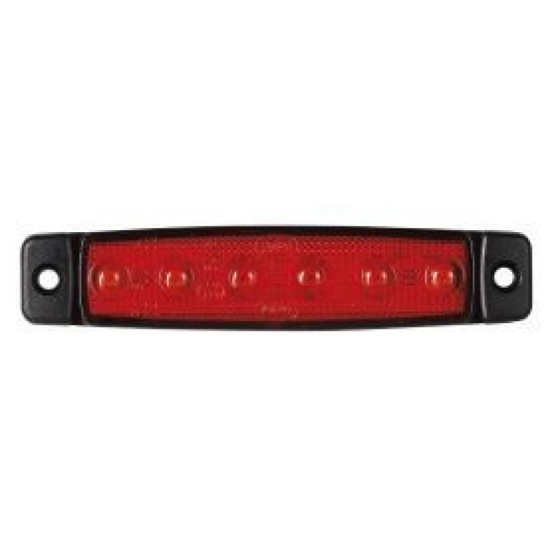 DAS-560-0.06 DASTERI ΦΑΝΟΣ ΟΓΚΟΥ 6 LED 24 VOLT ΚΟΚΚΙΝΟ