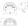DSL-43B/24 ΦΑΝΟΣ ΠΙΝΑΚΙΔΑΣ LED ΚΟΚΚΙΝΟΣ