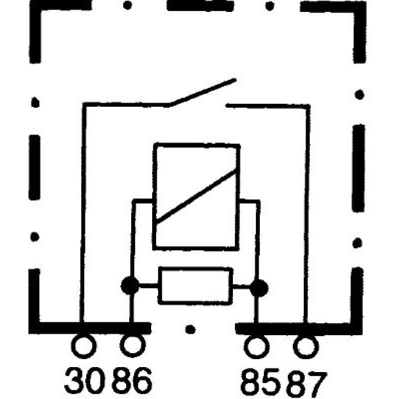 4RA933766111HELLA ΡΕΛΕ 12V 4PIN ΜΕ ΑΝΤΙΣΤΑΣΗ