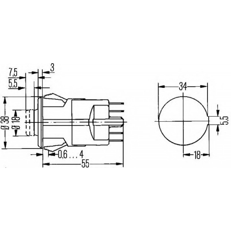 490719 dt (6HF002372051) ΔΙΑΚΟΠΤΗΣ ΑΛΑΡΜ MERCEDES ΝΕΑ ΓΕΝΙΑ