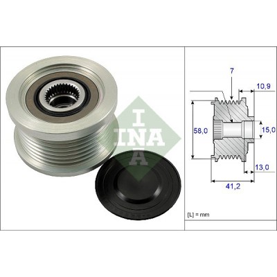535017310 INA ΚΑΣΤΑΝΙΑ ΔΥΝΑΜΟ 7 ΛΟΥΚΙΑ TOYOTA (AFP6005, 270600L020)
