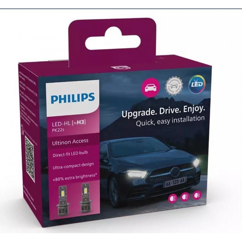 11336U2500CX PHILIPS ΛΑΜΠΑ LED H3 12V 13W