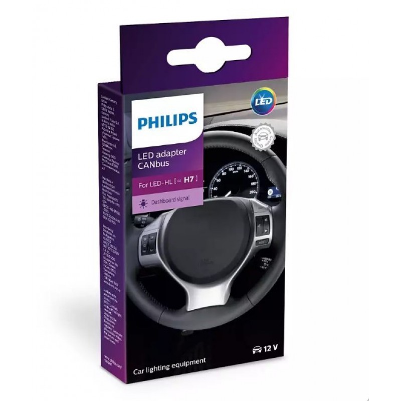 18952C2 PHILIPS ΣΕΤ ΑΝΤΑΠΤΟΡΕΣ CANBUS ΛΑΜΠΑΣ LED Η7 12V