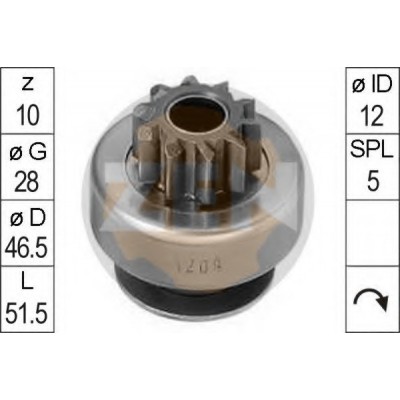 ZN1209 ZEN ΓΡΑΝΑΖΙ ΜΙΖΑΣ 10Δ. VALEO/OPEL/RENAULT