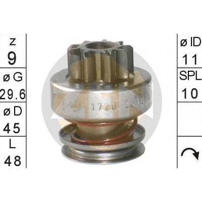 ZN1720 ZEN (0001107423) ΓΡΑΝΑΖΙ ΜΙΖΑΣ 9Δ. BOSCH M/S BMW TOYOTA