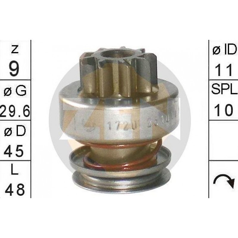 ZN1720 ZEN (0001107423) ΓΡΑΝΑΖΙ ΜΙΖΑΣ 9Δ. BOSCH M/S BMW TOYOTA