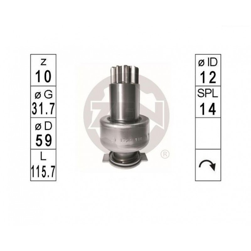 ZN1754 ZEN ΓΡΑΝΑΖΙ ΜΙΖΑΣ 10Δ. ISKRA