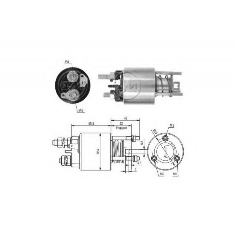 ZM1-595 ZM ΜΠΟΥΤΟΝ ΜΙΖΑΣ 12V MARELLI