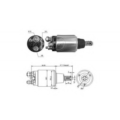 ZM1-640 ZM ΜΠΟΥΤΟΝ ΜΙΖΑΣ 12V BOSCH NEW HOLLAND/FIAT