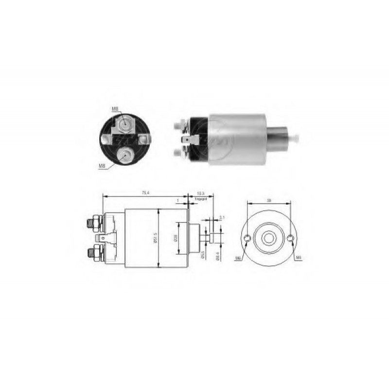 ZM4-993 ZM ΜΠΟΥΤΟΝ ΜΙΖΑΣ 12V MITSUBISHI/HYUNDAI/KIA