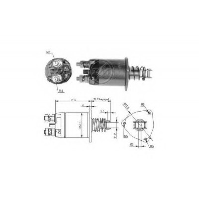 ZM652 ZM ΜΠΟΥΤΟΝ ΜΙΖΑΣ 12V MARELLI/FIAT