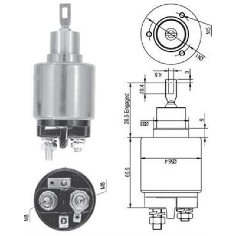 ZM 1573 (12411273228, 13635461) ZM ΜΠΟΥΤΟΝ ΜΙΖΑΣ 12V FIAT LANCIA VOLVO