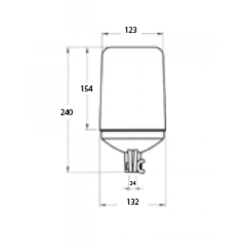 411/12V DASTERI ΦΑΡΟΣ ΠΕΡΙΣΤΡΟΦΙΚΟΣ ΜΕ ΒΡΑΧΙΟΝΑ 12V