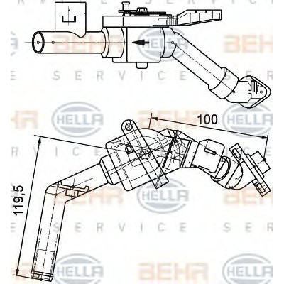 9XL351328101 HELLA ΒΑΛΒΙΔΑ ΚΑΛΟΡΙΦΕΡ MERCEDES
