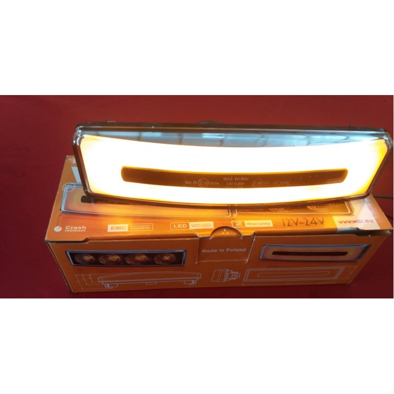 1423I WAS ΦΑΝΟΣ ΟΓΚΟΥ ΟΡΟΦΗΣ SCANIA 144/R LED (NEON) ΠΟΡΤΟΚΑΛΙ