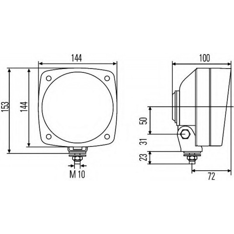 1A3996026011 HELLA ΕΜΠΡΟΣΘΙΟΣ ΦΑΝΟΣ