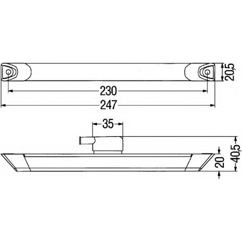 2XS008078001 HELLA ΤΡΙΤΟ STOP  LED SCANIA VOLVO DAF