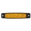 DAS-560-0.05 DASTERI ΦΑΝΟΣ ΟΓΚΟΥ 6 LED 24 VOLT ΠΟΡΤΟΚΑΛΙ