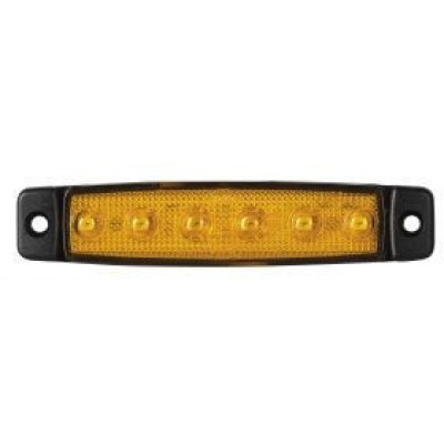 DAS-560-0.05 DASTERI ΦΑΝΟΣ ΟΓΚΟΥ 6 LED 24 VOLT ΠΟΡΤΟΚΑΛΙ
