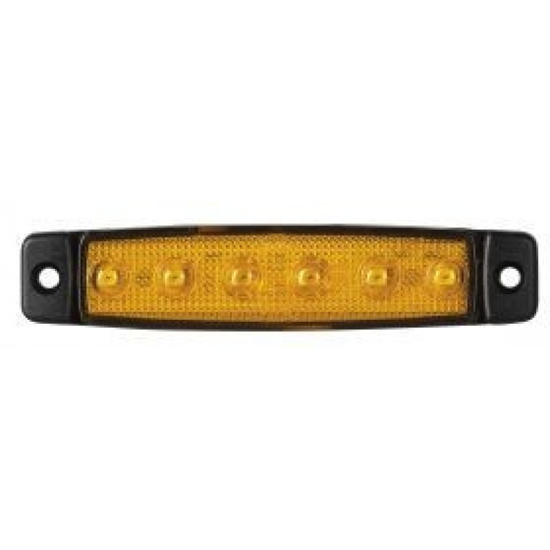 DAS-560-0.05 DASTERI ΦΑΝΟΣ ΟΓΚΟΥ 6 LED 24 VOLT ΠΟΡΤΟΚΑΛΙ