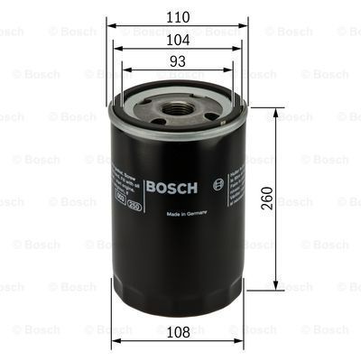 BOSCH 0451403077 ΦΙΛΤΡΟ ΛΑΔΙΟΥ VOLVO F10/F12/FH/FL/FM [P3077]