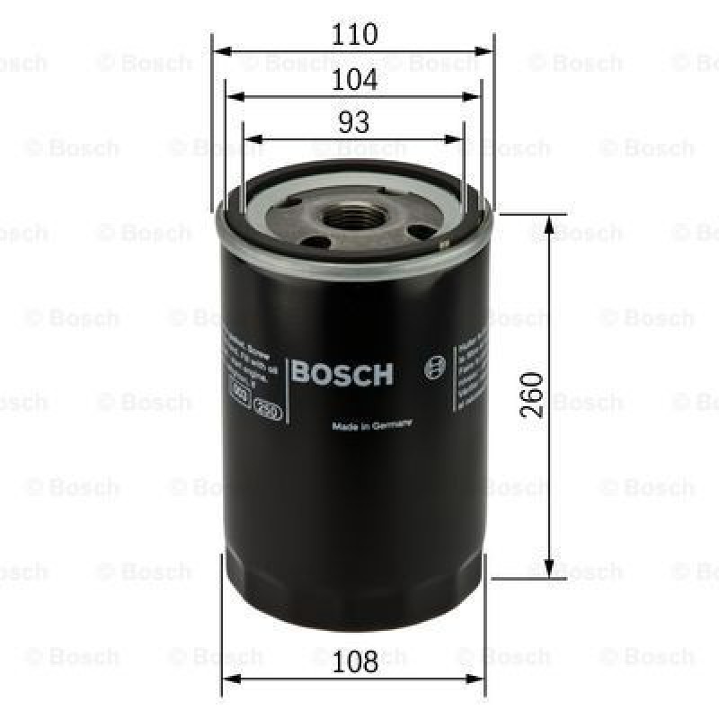 BOSCH 0451403077 ΦΙΛΤΡΟ ΛΑΔΙΟΥ VOLVO F10/F12/FH/FL/FM [P3077]