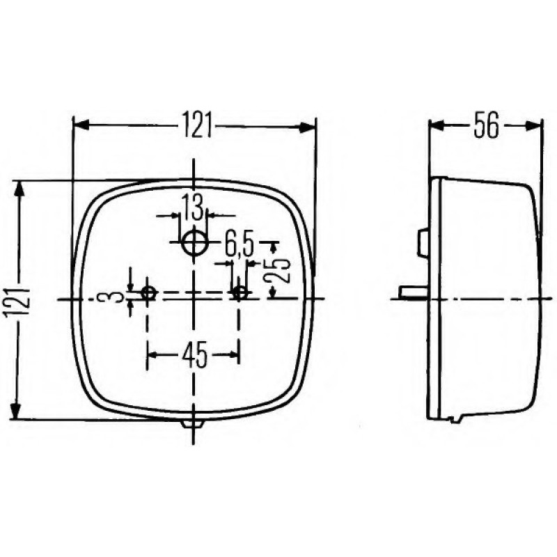 2SE002578701 HELLA ΟΠΙΣΘΙΟΣ ΦΑΝΟΣ ΤΣΑΠΑΣ