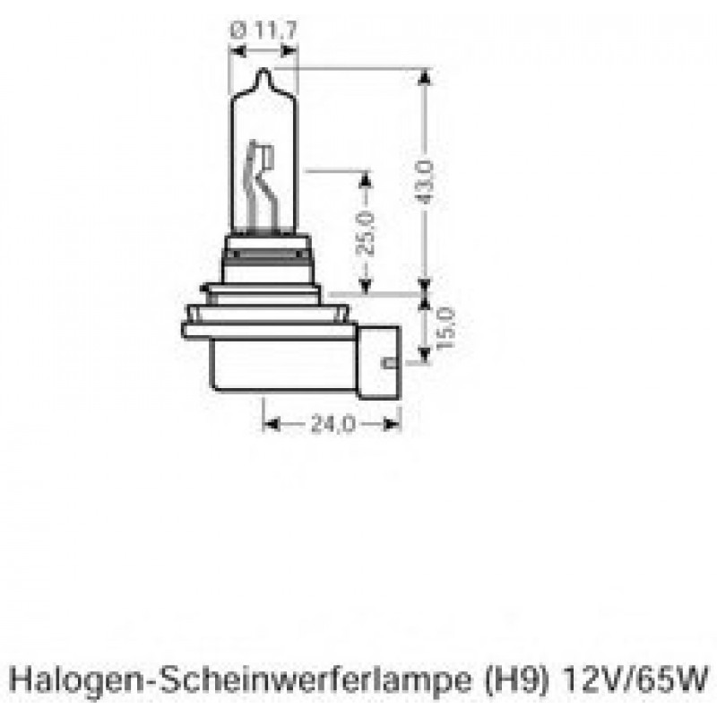 2090 FLOSSER H9 12Volt 65W PGJ19-5