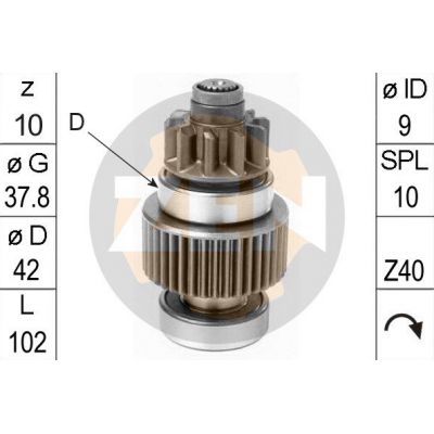 ZN-1097 ZEN ΓΡΑΝΑΖΙ ΜΙΖΑΣ 10 ΔΟΝΤΙΑ (2340) DENSO TOYOTA