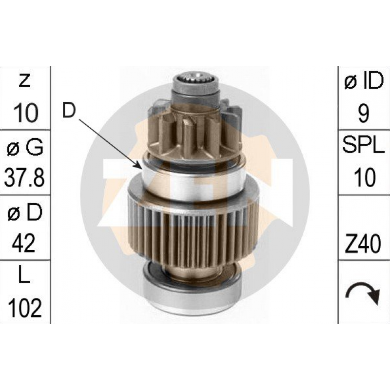 ZN-1097 ZEN ΓΡΑΝΑΖΙ ΜΙΖΑΣ 10 ΔΟΝΤΙΑ (2340) DENSO TOYOTA